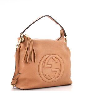 Gucci Soho Convertible Leather Large Hobo Tote Bag